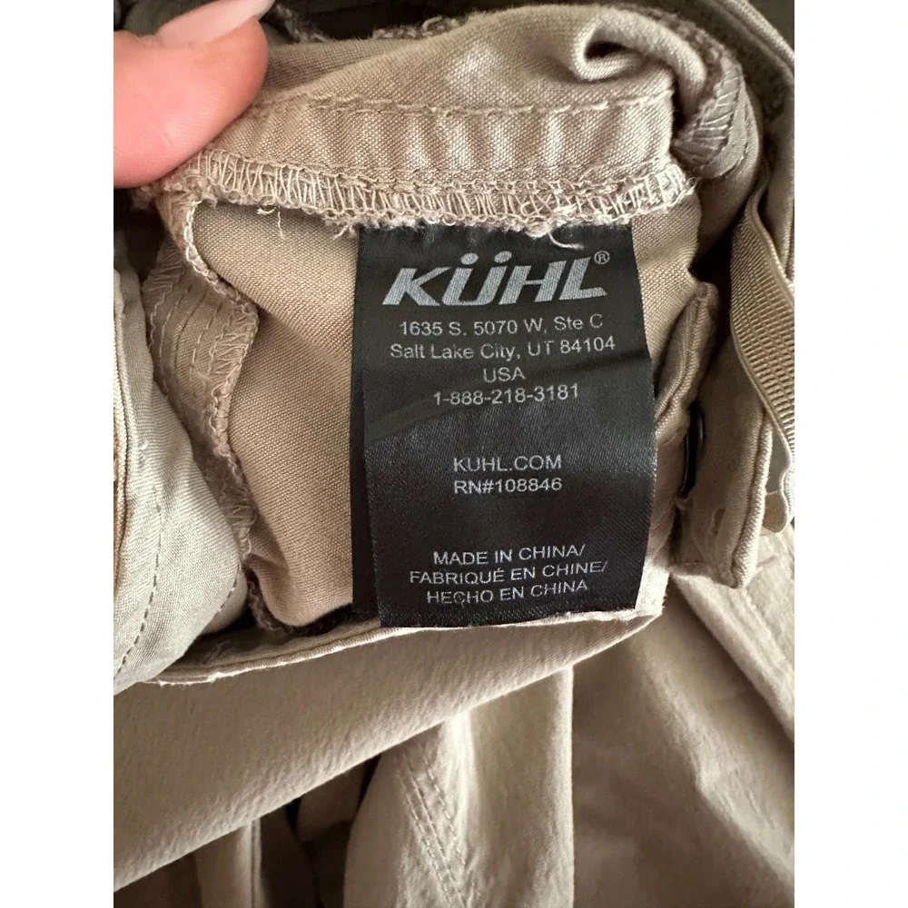Kuhl Spire Roll Up Pants 4 Long Khaki Hiking Utility Outdoor Trail Work 29x33